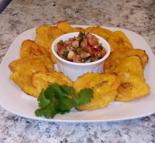 Plantain and Pico De Gallo